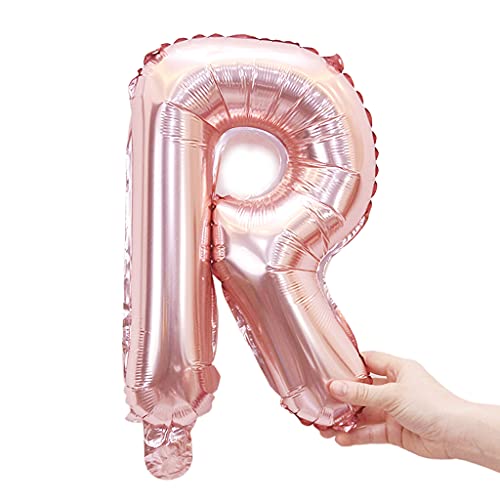 40,6 cm Einzelbuchstaben-Ballon zum Aufhängen, Folienballons, Babyparty, Hochzeit, Geburtstag, Party, Dekoration, Ballon-Buchstaben von Uqezagpa