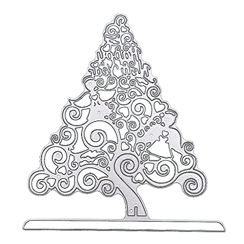 Metall-Stanzschablone mit Weihnachtsbaum, für Scrapbooking, Alben, Papierkarten, Scrapbooking, Stanzformen von Uqezagpa