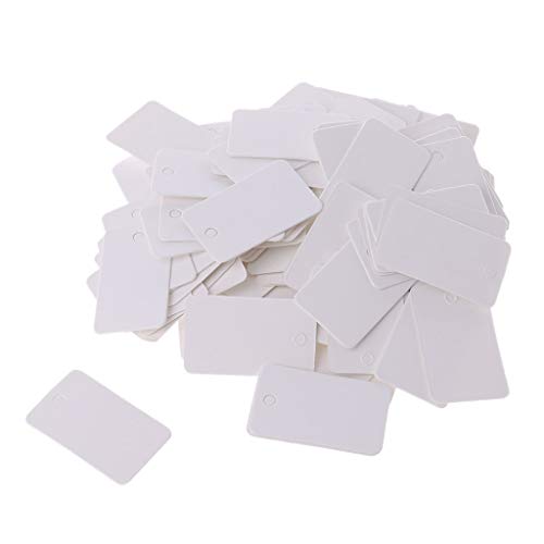 Papier-Geschenkkarten, Schmuck-Etiketten, Basteldekoration, 2 x 3,3 cm, 100 Stück von Uqezagpa