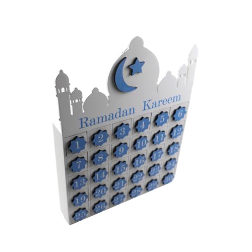 Ramadans Countdown-Kalender, Schrank, funktionale Heimdekoration, geeignet für Familien, Büros und Studenten, Nachttisch von Uqezagpa
