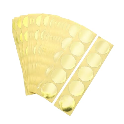 Rolle mit 100/250 Stück, 45 mm, goldfarben, silberfarben, Rötungszertifikat, runde Zahnrad-Etiketten zum Prägen von Auszeichnungen und Belohnungen, einfach zu verwendende Aufkleber Rolle mit 100/250 Stück, 45 mm, goldfarben, silberfarben, Rötungszertifikat, runde Zahnrad-Etiketten zum Prägen von Auszeichnungen und Belohnungen, einfach zu verwendende Aufkleber von Uqezagpa