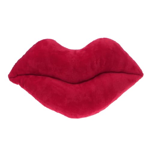 Uqezagpa Big Lips Kissen Kissen Gefülltes Plüschtier für Auto für Sitz Valentinstag von Uqezagpa