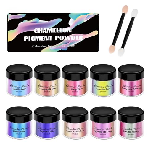 Uqezagpa Kunstharz-Pigment-Pulver, Kunstbedarf, Nägel, Kunstzubehör, Puder, Pigmente, Bastelfarbe für Epoxidharz Uqezagpa Kunstharz-Pigment-Pulver, Kunstbedarf, Nägel, Kunstzubehör, Puder, Pigmente, Bastelfarbe für Epoxidharz von Uqezagpa