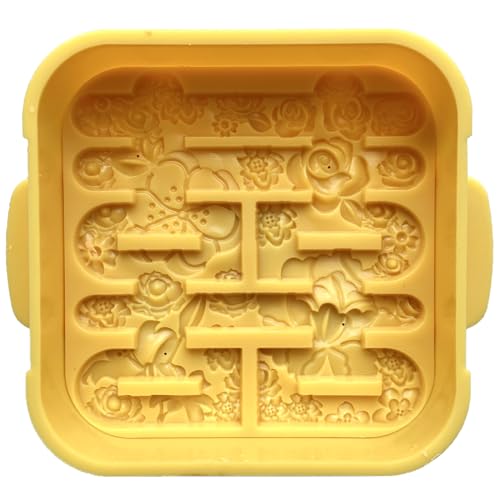 Uqezagpa Mooncake-Stempel, funktionale Handpresse, Prägevorrichtung, schöne Kuchen, Basteln, Formen für Dessert von Uqezagpa