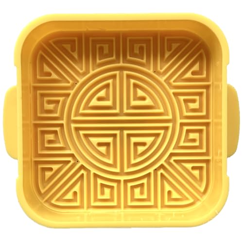 Uqezagpa Mooncake-Stempel, funktionale Handpresse, Prägevorrichtung, schöne Kuchen, Basteln, Formen für Dessert von Uqezagpa