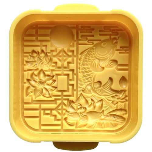 Uqezagpa Mooncake-Stempel, funktionale Handpresse, Prägevorrichtung, schöne Kuchen, Basteln, Formen für Dessert von Uqezagpa