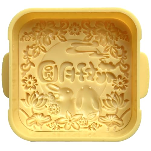 Uqezagpa Mooncake-Stempel, funktionale Handpresse, Prägevorrichtung, schöne Kuchen, Basteln, Formen für Dessert von Uqezagpa