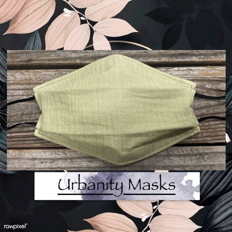 Salbei Grün Gaze Maske von UrbanityMasks