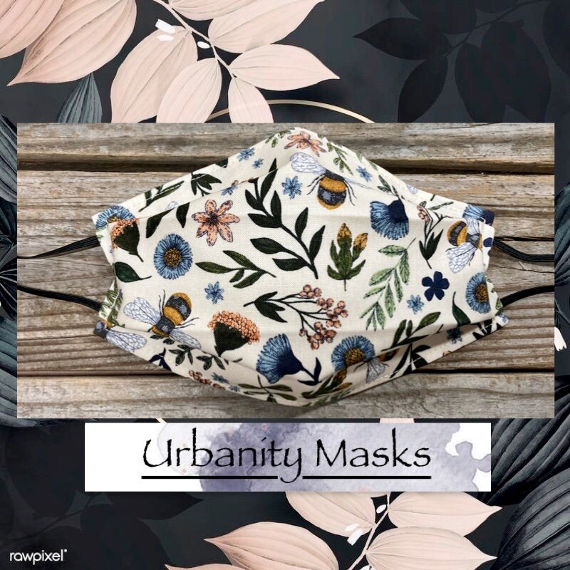 Vintage Floral Garten Maske von UrbanityMasks