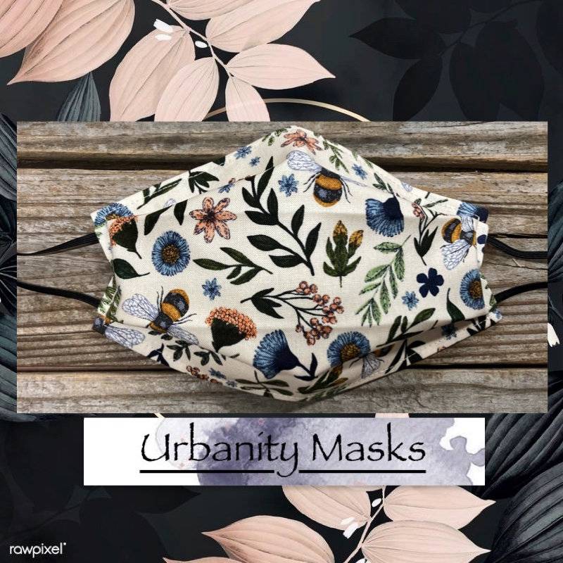 Vintage Floral Garten Maske von UrbanityMasks