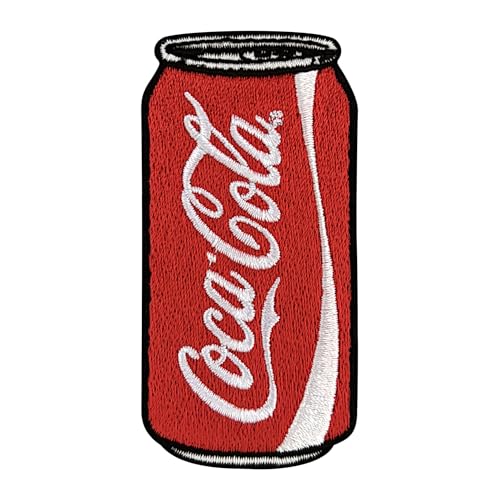 Urbanski Patch Cola Coke rote Dose zum Aufbügeln 7,9 x 3,9 cm | Aufnäher Applikation Bügelbild von Urbanski