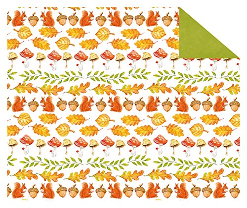 Ursus 11594603 - Fotokarton, Herbst, DIN A4, 300 g/qm, 10 Blatt, beidseitig bedruckt, Vorderseite in verschiedenen Farbkombinationen, Rückseite in verschiedenen Farben, aus Frischzellulose, Motiv 3 von Ursus