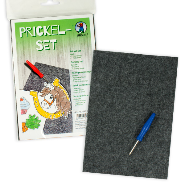 Prickel-Set, Filzunterlage mit Prickelnadel von Ursus