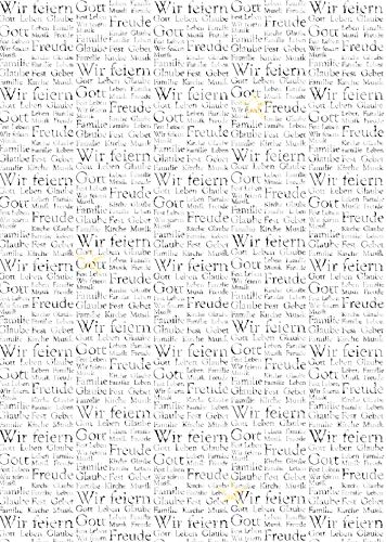 Transparentpapier"Silver Style Worte", DIN A4, 5 Blatt von Ursus