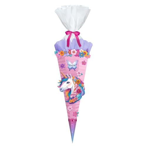 Ursus 10040001 - Diamond Painting Schultüten-Bastelset Easy Line "Fancy Unicorn", Rosa, 6-eckig, aus 3D-Colorwellpappe, 68 cm, Durchmesser ca. 20 cm, zum Basteln einer Zuckertüte Ursus 10040001 - Diamond Painting Schultüten-Bastelset Easy Line "Fancy Unicorn", Rosa, 6-eckig, aus 3D-Colorwellpappe, 68 cm, Durchmesser ca. 20 cm, zum Basteln einer Zuckertüte von Ursus