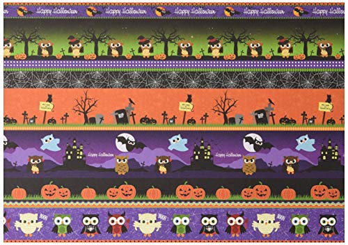 Ursus 13014601 - Fotokarton, Halloween, DIN A4, 300 g/qm, 10 Blatt, beidseitig bedruckt, Vorder- und Rückseite in verschiedenen Motiven, aus Frischzellulose, Motiv 1, ideal für kreatives Basteln von Ursus