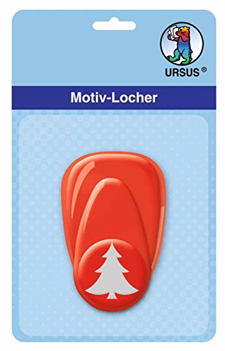 Ursus 19470025 - Motivlocher Tannenbaum, Durchmesser 1,6 cm, rot von Ursus