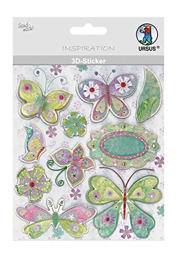 Ursus 564200117 - 3D Sticker Everyday, bestehend aus mehreren Ebenen, hochwertige Materialien, selbstklebend, ideal zum Verzieren von Grußkarten, Scrapbooking und für andere Bastelarbeiten von Ursus