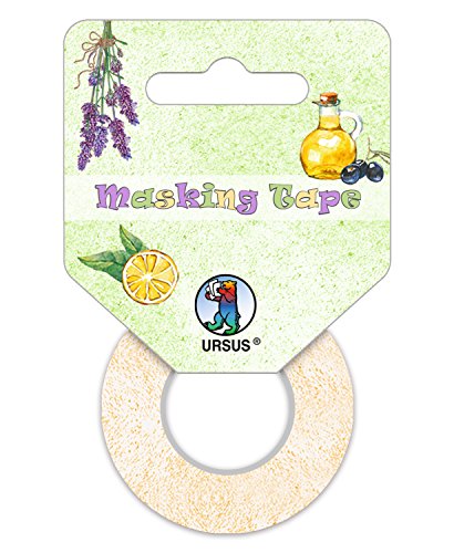 Ursus 58670099 - Masking Tape 2er Set, Mediterran, Klebeband aus Papier, Set ca. 15 mm x 10 m und ca. 30 mm x 10 m, Lösungsmittel und säurefrei, ideal zum Verzieren von Karten und Geschenken von Ursus