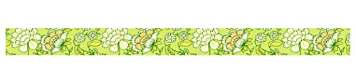 Ursus 59050049 - Masking Tape, Blumenbordüre 1, Klebeband aus Papier, ca. 15 mm x 10 m, einseitig bedruckt, lösungsmittel und säurefrei, ideal für Scrapbooking von Ursus