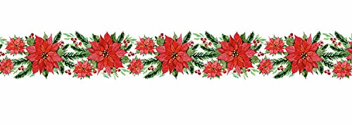 Ursus 59090050 - Masking Tape, Weihnachtsstern Girlande, Klebeband aus Papier, ca. 30 mm x 10 m, einseitig bedruckt, lösungsmittel und säurefrei, ideal für Scrapbooking von Ursus