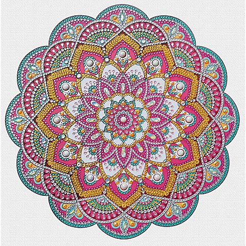 Ursus Diamantenstickerei "Mandala pink" von Ursus