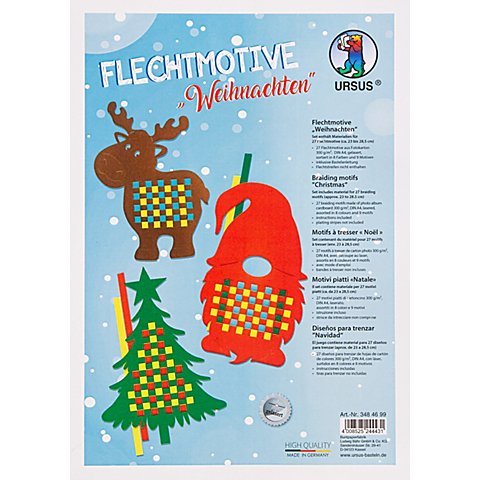 Ursus Flechtmotive "Weihnachten", 27 Motive von Ursus