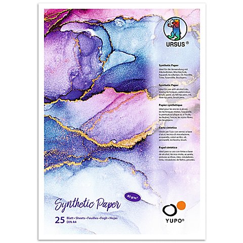 Ursus Synthetic-Papier, 21 x 29,7 cm, 25 Blatt, 85 g/m² von Ursus