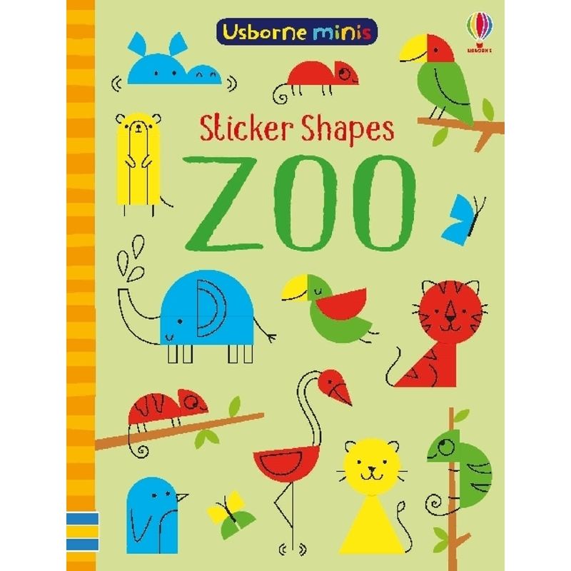 Sticker Shapes Zoo - Sam Smith, Kartoniert (TB) von Usborne Publishing