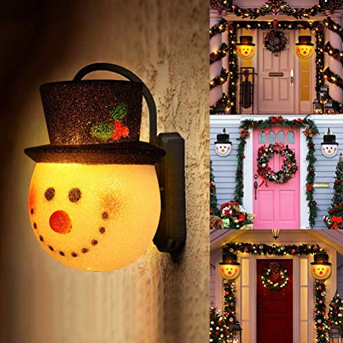 Usmato Lampenschirm für Wandlampe, Schneemann Weihnachts Veranda Lichtabdeckung, Decke Pendelleuchte Home Esszimmer Weihnachten Dekoration Lampen Lichtabdeckung Außendekoration von Usmato