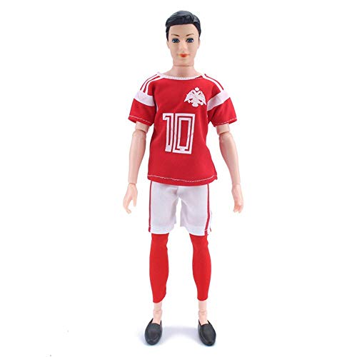 Uteruik Junge Puppe Anzüge Kleidung für 11,5 Zoll/30 cm Puppe Fußball Trikot Outfits Kostüm Zubehör Geburtstagsgeschenk 1 Set (#A) von Uteruik