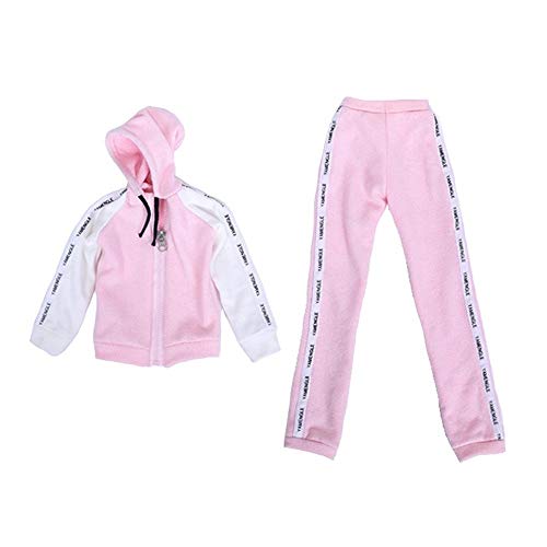 Uteruik Puppe BJD Sportswear Kleidung für 1/3 60 cm SD Puppe Mantel und Hose Casual Outfits Kostüm Zubehör (#B) von Uteruik