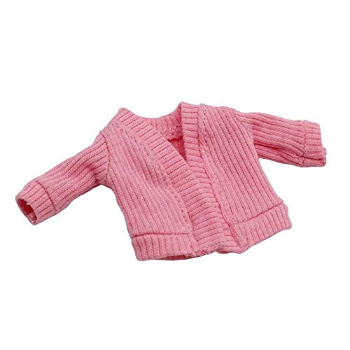 Uteruik Puppe Strickmantel Cardigans Kleidung für OB11 1/12 Kugelgelenk Puppen Casual Outfits Kostüm Zubehör Spielzeug, 1pcs (#B) von Uteruik