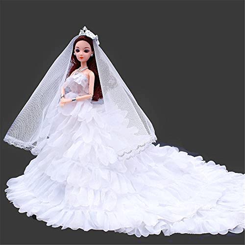 Uteruik Puppenkleidung Hochzeitskleider Kostüm Outfits - Luxus Abendkleid Hochzeit Kleid Kostüm Kleidung Zubehör für 11,5 Zoll (ohne Puppe) von Uteruik