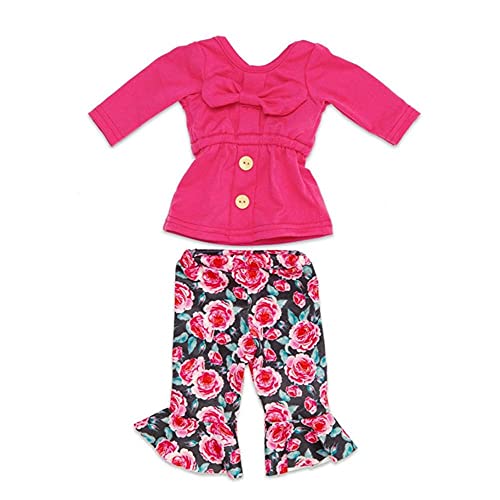 Uteruik Puppenkleidung für 46 cm große amerikanische Puppen-Kleidung – lange Hose Outfits Zubehör für Kleinkinder, Jungen, Mädchen, Geburtstagsgeschenk von Uteruik