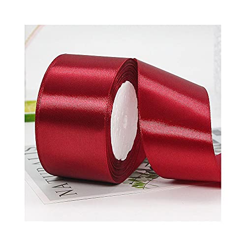 Uteruik Satinbänder Stoff-Seidenband Rolle zum Nähen von Haarschleifen, Basteln, Hochzeit, Party, Geschenkverpackung, Blumenarrangements, 22 m x 5 cm (#A) von Uteruik