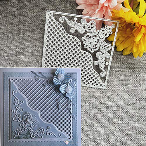 Stanzformen für Kartenherstellung, Gitter-Hintergrundrahmen, Metall-Stanzformen, DIY, Scrapbooking, Karten, Album, Schablone von Uticon