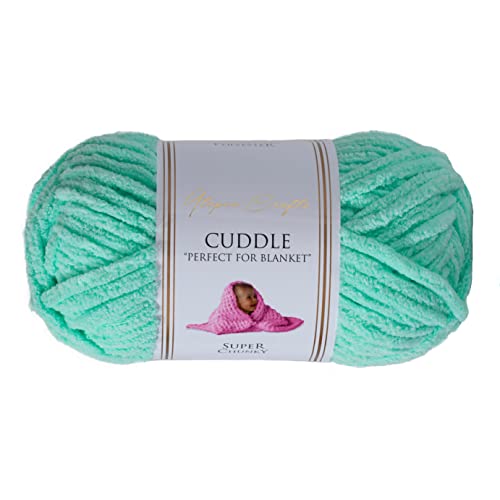 Utopia Crafts Cuddle Super Chunky Chenille-Garn zum Stricken und Häkeln, 100 g – 60 m, Minze, mint von Utopia Crafts