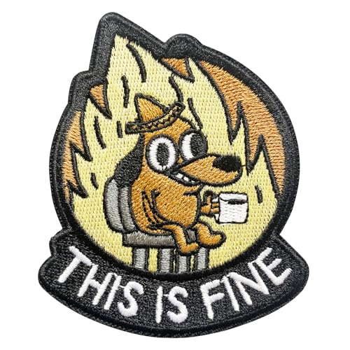 Dies ist ein feiner Hunde-Patch, 1 x Aufnäher für Rucksäcke, taktische Militär-Moral-Patches mit Klettverschluss für Rucksäcke, Unterhemden, Jacken, Jeans und Hüte, niedliches Aufkleber-Zubehör von Uudimee