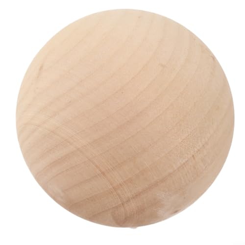 Uwithdanceme Holzkugel aus glattem Hartholz, runde Holzkugeln, für Bastelprojekte, 30 mm bis 60 mm Durchmesser (60 mm) von Uwithdanceme