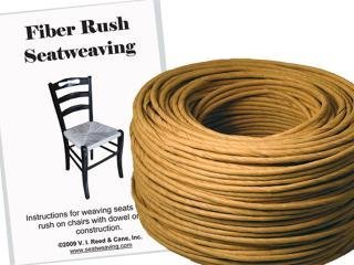 V.I. Reed & Cane, Inc. Fiber Rush Kit 5/32 Kraft Braun mit Anleitung (evtl. nicht in deutscher Sprache) von V.I. Reed & Cane, Inc.