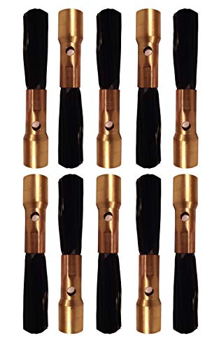 VA-PROTECT M10 Longlife Pinsel Messing 10er Set Kohlefaserpinsel Carbonpinsel Edelstahl beizen Beizgerät von VA-PROTECT