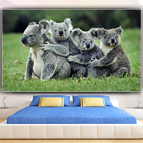 5D Diamant Malerei Kits für Erwachsene DIY Großer Tier Koala 40x80cm Voller bohrer Stickerei Bilder Kunst,Malen nach Zahlen Kits,Diamant Gemälde Kits für Home Wall Decor von VABUN