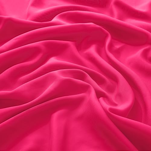 VACVELT Chiffonstoff, 152,4 cm breit, Chiffon-Stoff, durchscheinender Stoff, Bolzen, Hochzeitsdrapierstoff, weicher Chiffon-Stoff für Hochzeitsbögen, Drapierhintergrund, Party-Dekoration von VACVELT