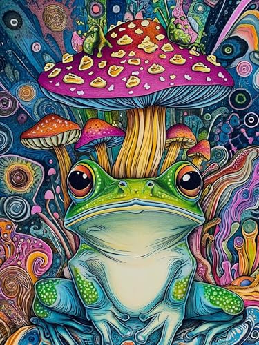 VAIIEYO 5D DIY 5D Diamond Painting Frosch, Diamant Painting Bilder Malerei Kits Tier, Malen Nach Zahlen Diamant Home Wand Decor Gemälde Kreuzstich Diamond Dekoration 30x40 cm-45 VAIIEYO 5D DIY 5D Diamond Painting Frosch, Diamant Painting Bilder Malerei Kits Tier, Malen Nach Zahlen Diamant Home Wand Decor Gemälde Kreuzstich Diamond Dekoration 30x40 cm-45 von VAIIEYO