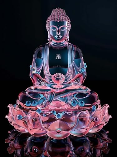 VAIIEYO 5D DIY Diamond Painting Buddha-Statuen, Diamant Painting Bilder Malerei Kits Religion, Malen Nach Zahlen Diamant Home Wand Decor Gemälde Kreuzstich Diamond Dekoration 30x40cm B295 von VAIIEYO