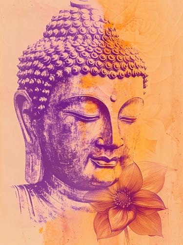 VAIIEYO 5D DIY Diamond Painting Buddha-Statuen, Diamant Painting Bilder Malerei Kits Religion, Malen Nach Zahlen Diamant Home Wand Decor Gemälde Kreuzstich Diamond Dekoration 40x50cm B305 von VAIIEYO