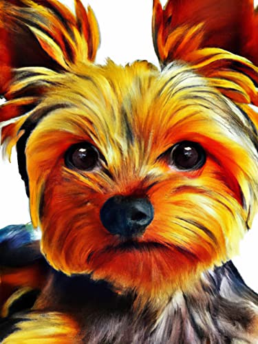 VAIIEYO DIY 5D Diamond Painting Bilder Erwachsene Hund, Diamant Painting Malerei Kits Tier, Malen Nach Zahlen Diamant Home Wand Decor Gemälde Kreuzstich Diamond Dekoration-30x40 cm von VAIIEYO