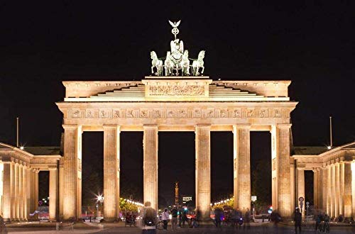 Brandenburger Tor Nacht Berlin Deutschland DIY 5D Diamant Gemälde nach Nummer Einzigartige Home Wanddekoration Kristall Strass Wanddekoration Kreuzstich50*60cm von VAKUUM