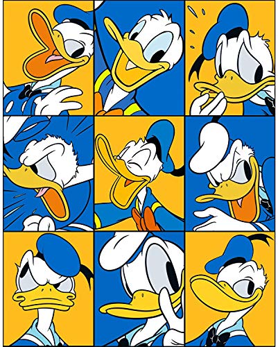 VAKUUM 5D Diamond Painting Kit for Adults, DIY Premium Donald Duck Diamond Art, Full Drill Cross Stitch Kit for Beginners with Pattern, Wall Decoration 30 * 40cm5D198m von VAKUUM